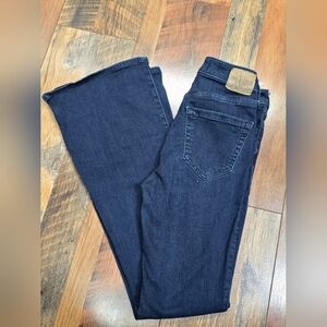 Hollister Curvy High Rise Flare Jeans 26R 2R Dark Wash